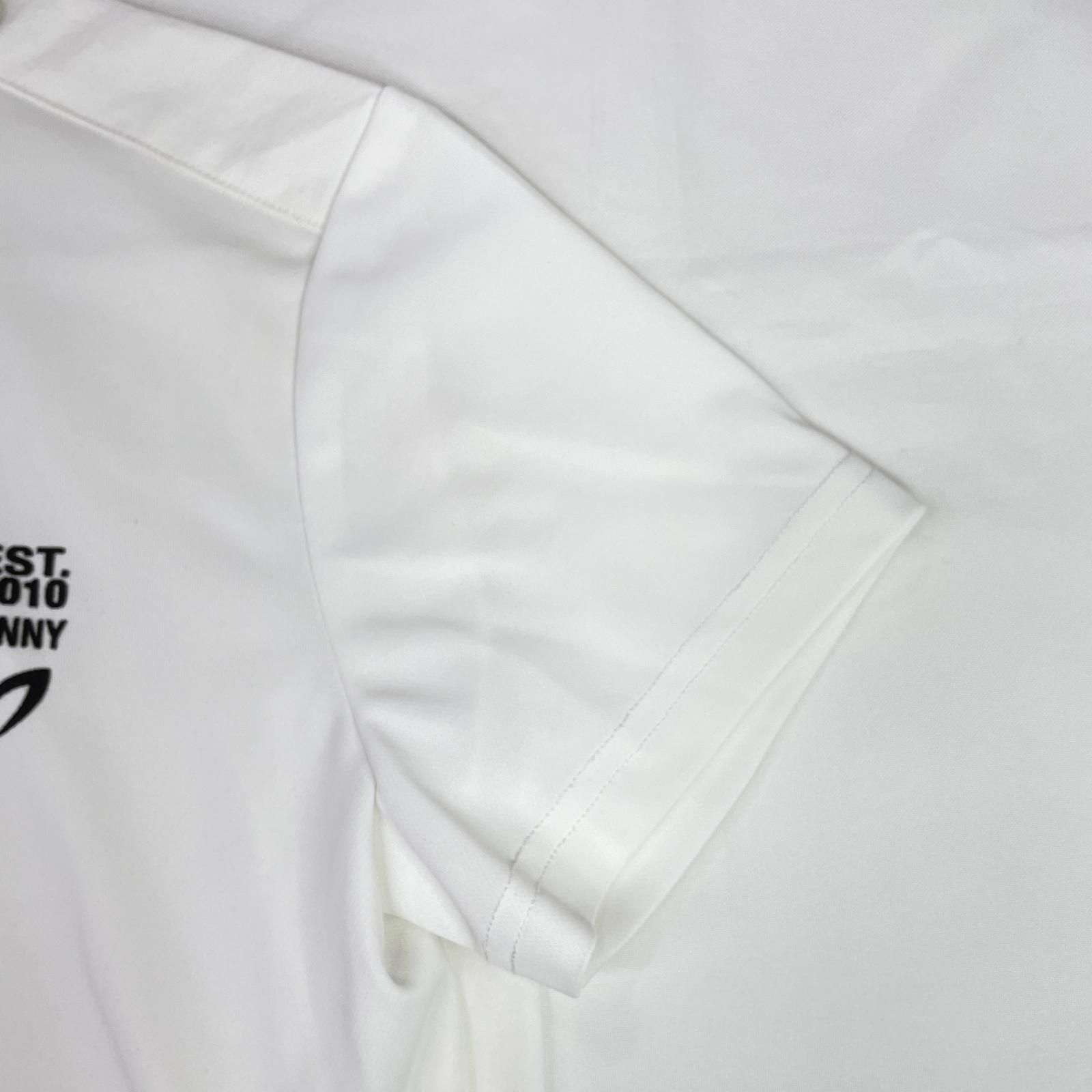 【限定品】 レディース マスターバニーエディション MASTER BUNNY EDITION 半袖シャツ 1 M 白 ホワイト ハーフジップ 安心