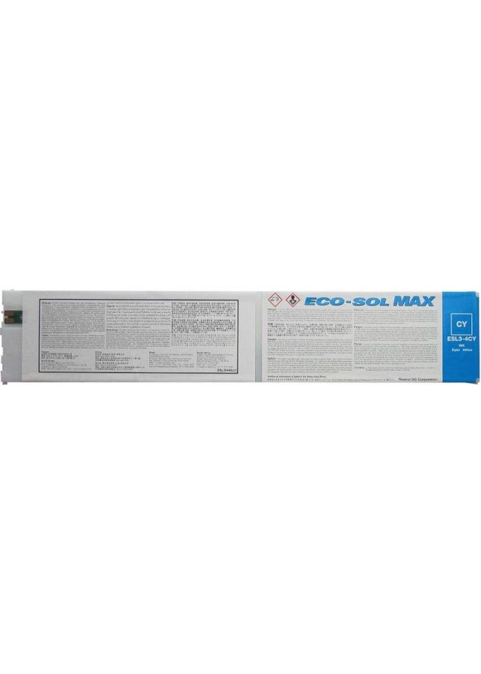 Compatible Light Cyan 440cc Roland Eco-Sol MAX Ink Cartridge, ESL3-4LC