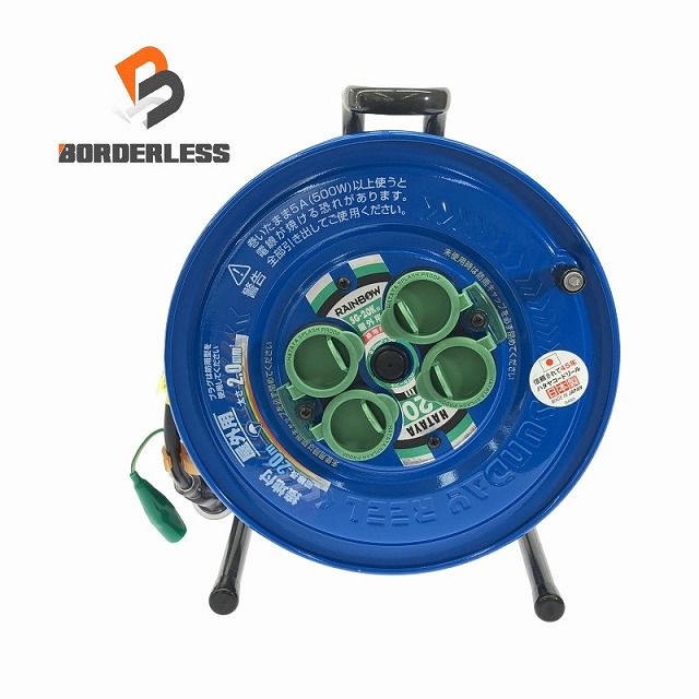 ☆箱なし未使用品☆HATAYA ハタヤ コードリール 20ｍ サンデーレインボーリール(屋外用・防雨型)SG-20K ドラムリール 105729
