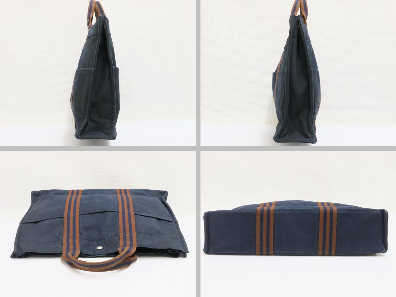 エルメス フールトゥ ハンドバッグ ネイビー系 HERMES 18694502 - メルカリ