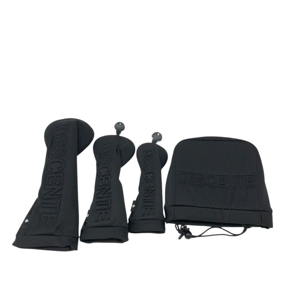 DESCENTE GOLF デサントゴルフ  ヘッドカバー 4点セット  ブラック系 DR×1 FW×1 UT×1、IR×1 [240101361842] ゴルフウェア ストスト