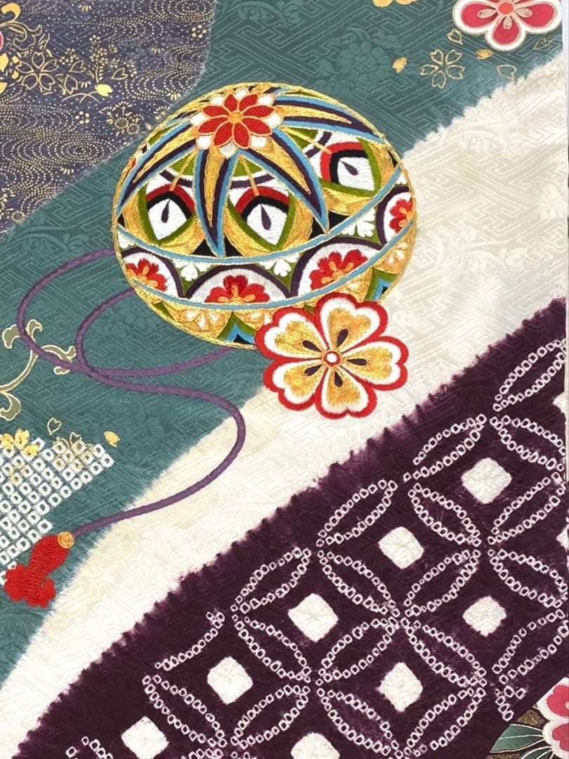 振袖 豪華 刺繍 金駒 金彩 絞り 紋意匠 身丈166cm 撥水加工 MO2668 