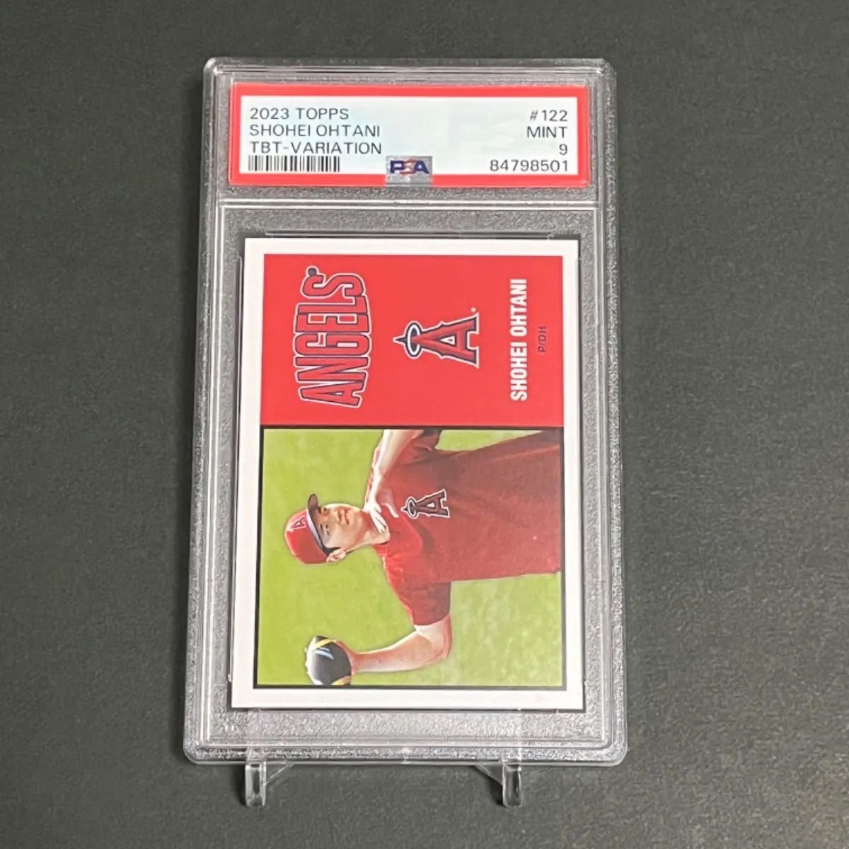 2024新商品 PSA9】大谷翔平激レアショートプリントカード 2023 Throwback Topps