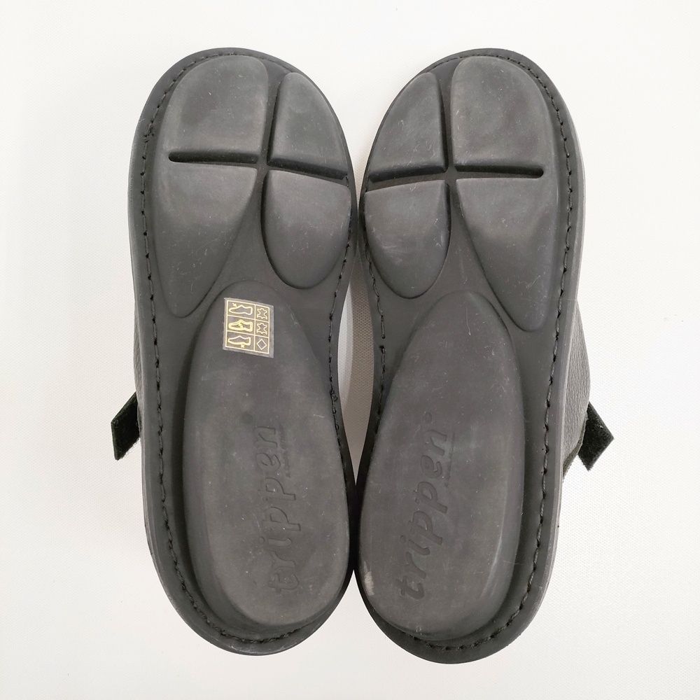  trippen BEUTEL サイズ37 ベルクロ 定価62700円 レザー シューズ 靴 ブラック レディース トリッペン 5-0930 G その他 靴