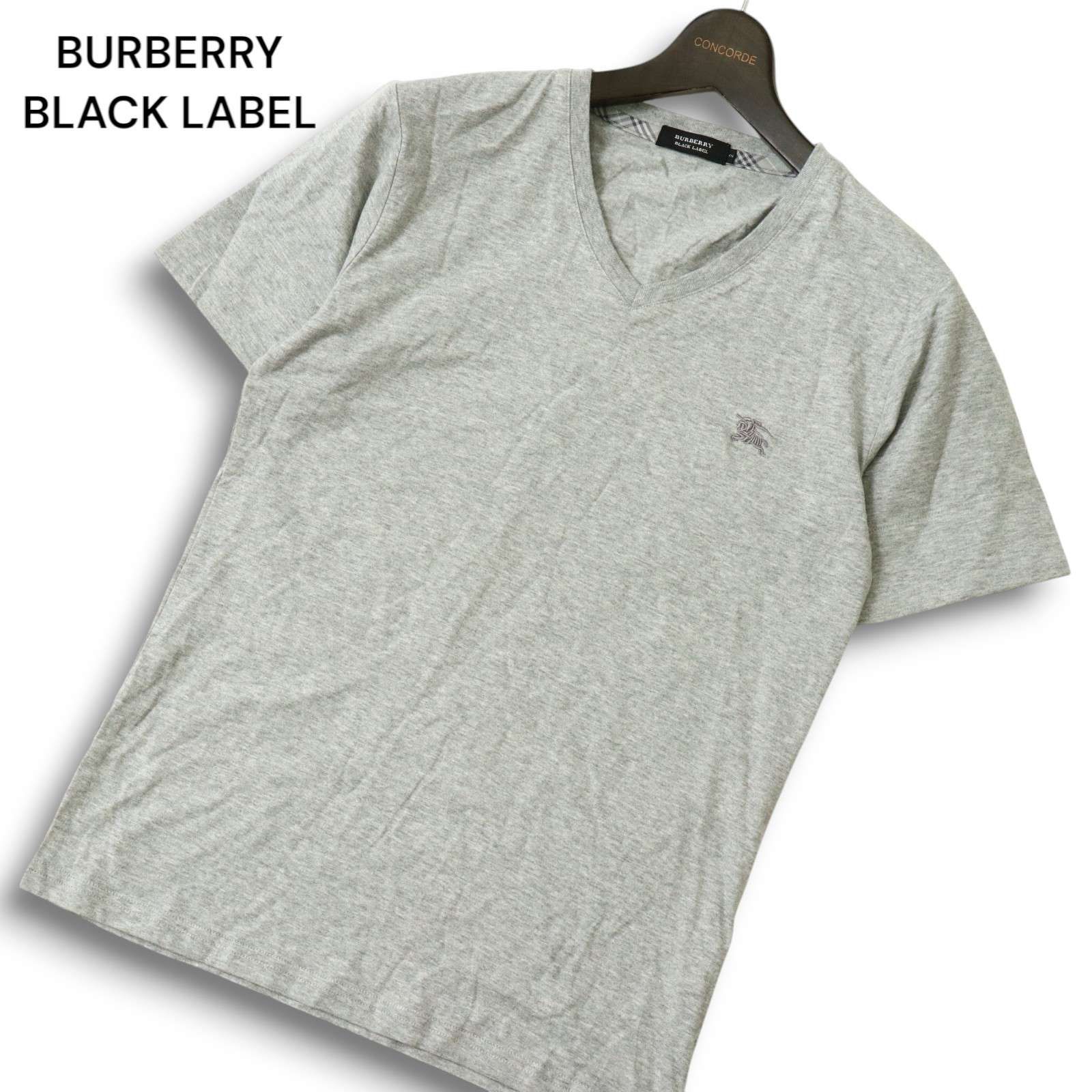 BURBERRY BLACK LABEL バーバリーホースロゴ総柄半袖シャツ　L 美品】【2】BURBERRY BLACK LABEL バーバリーブラックレーベル