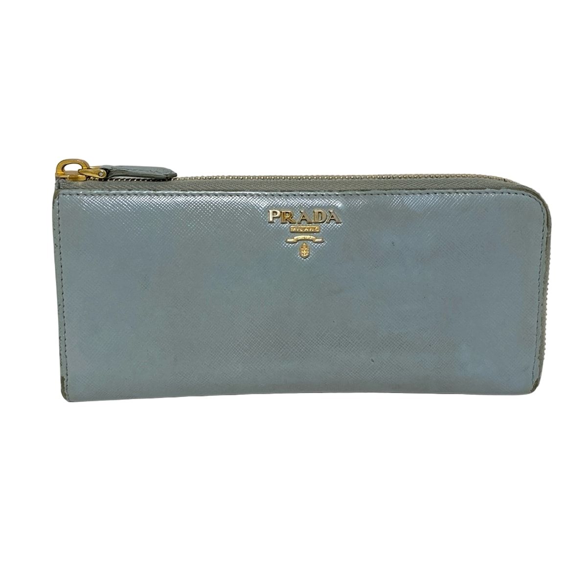 PRADA プラダ L字ファスナー長財布（プラダ レザー L字