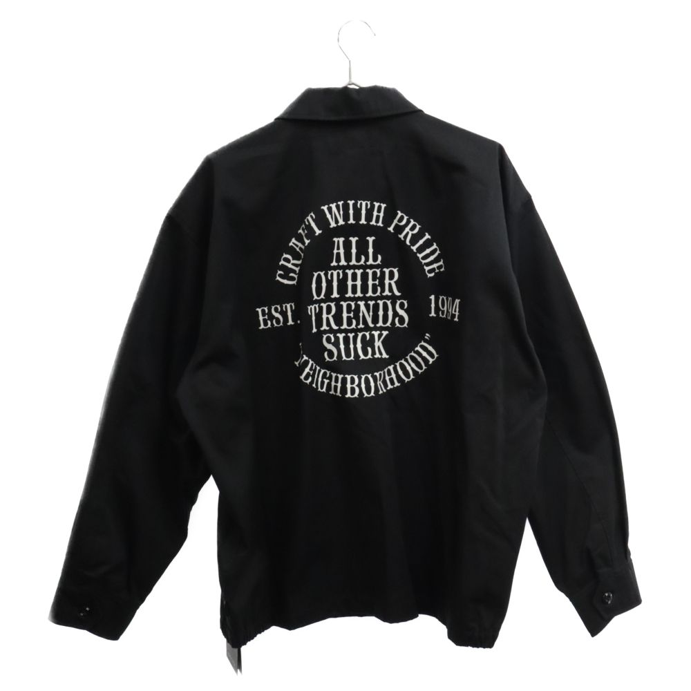 NEIGHBORHOOD (ネイバーフッド) 22AW FRONT ZIP JK EC プリント フロントジップ ジャケット ブラック  222TSNH-JKM03 - メルカリ