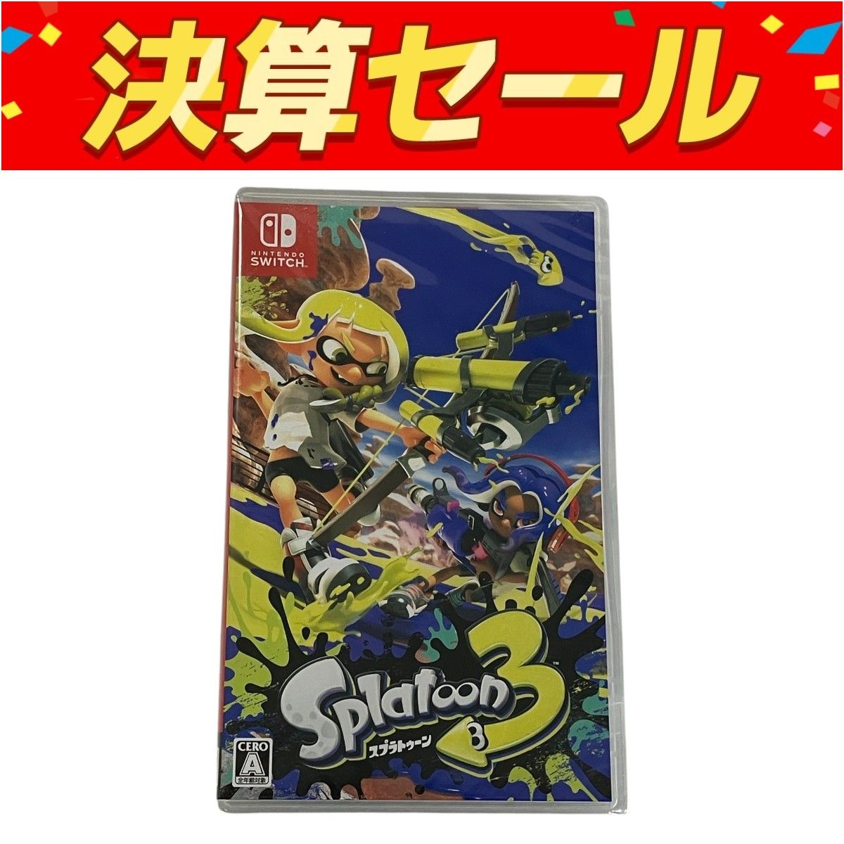 Nintendo switch スプラトゥーン3 スイッチ ゲームソフト 未使用