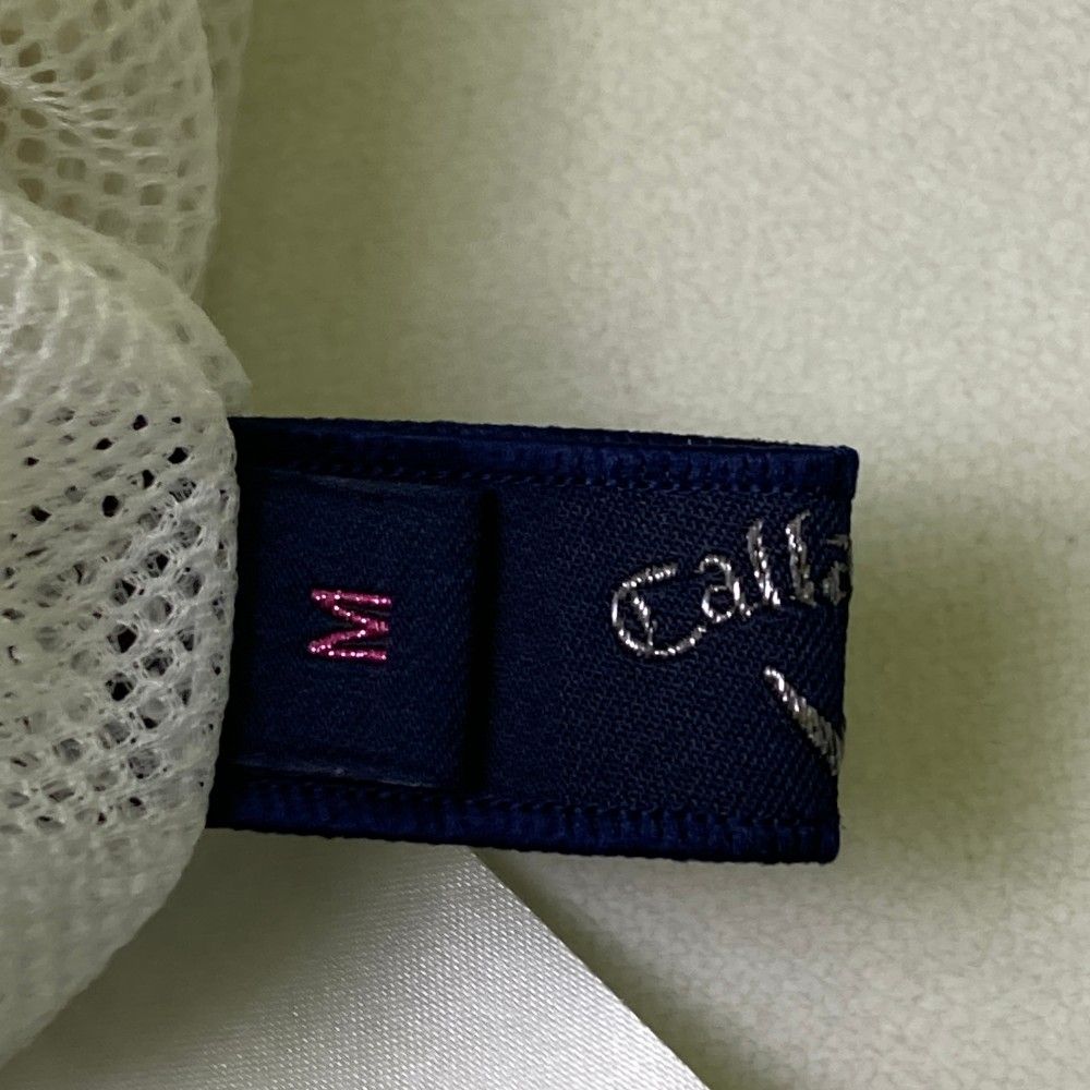 サイズ：M CALLAWAY キャロウェイ 裏メッシュ ジップベスト ホワイト系