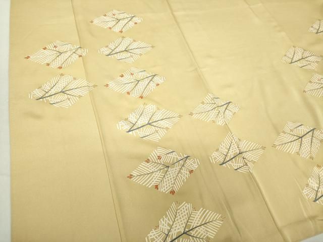 平和屋着物○訪問着 友禅 作家物 飛鳥花蝶文 暈し染め 正絹 逸品