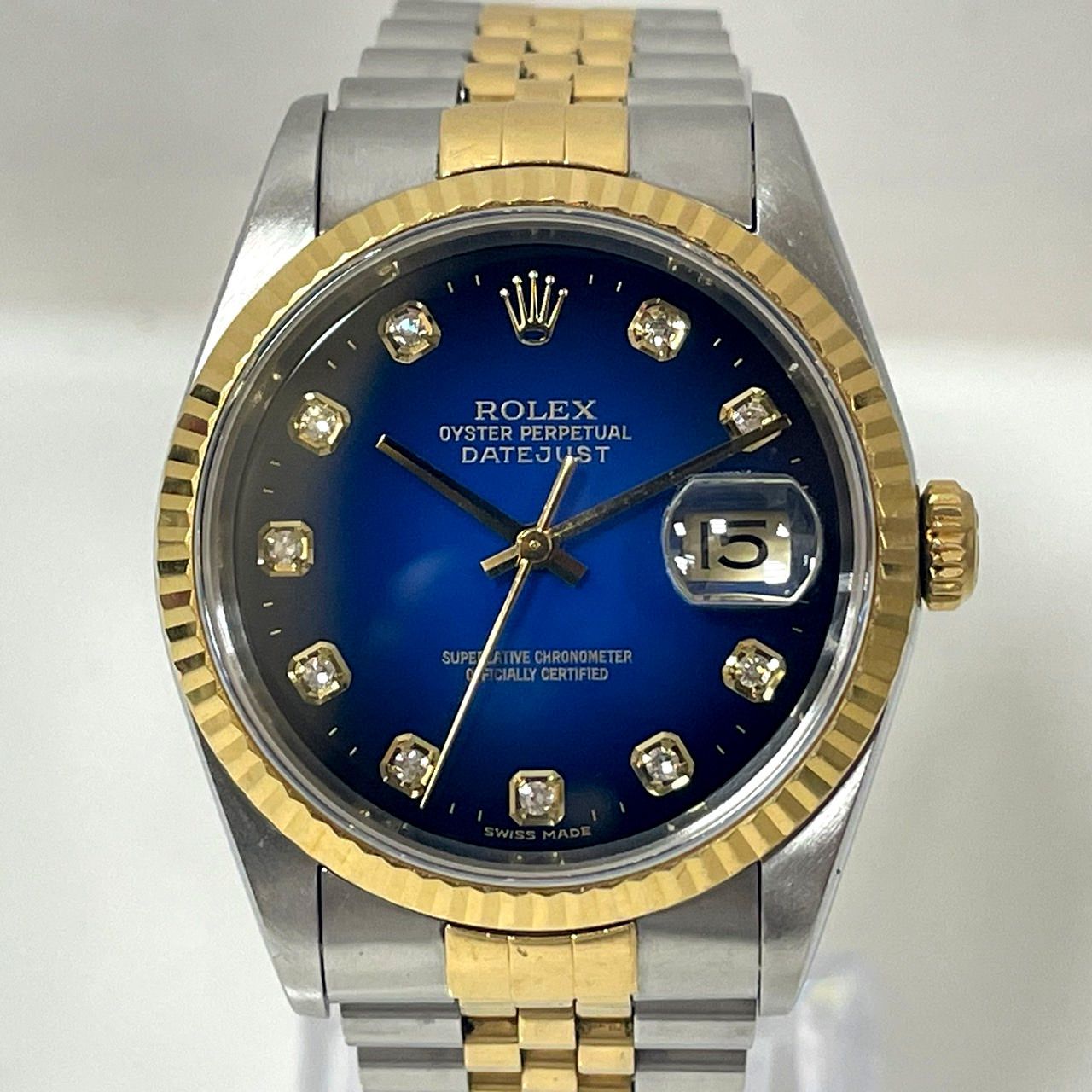 ROLEX ロレックス デイトジャスト 16233G 10PD ブルー 