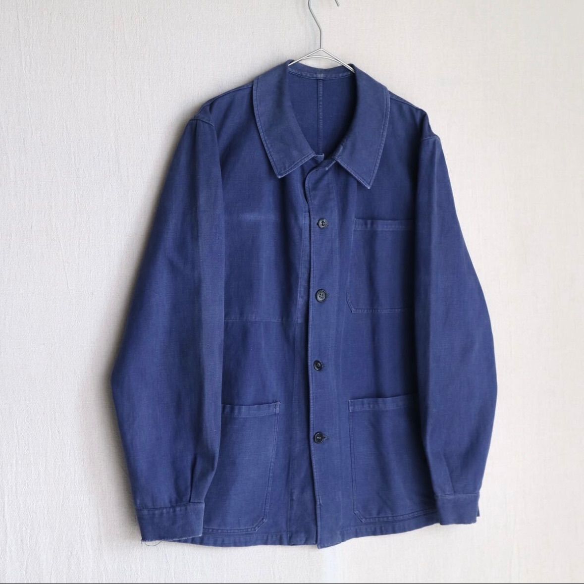 ジャケット・アウター Euro Vintage Work Coverall 50s 60s Euro vintage ワーク ジャケット / コットン ネイビー