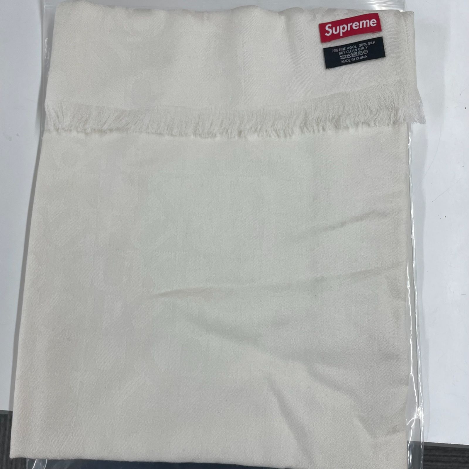 2017AW Supreme Fuck CASHMERE SCARF White シュプリーム ファック カシミア スカーフ 未使用