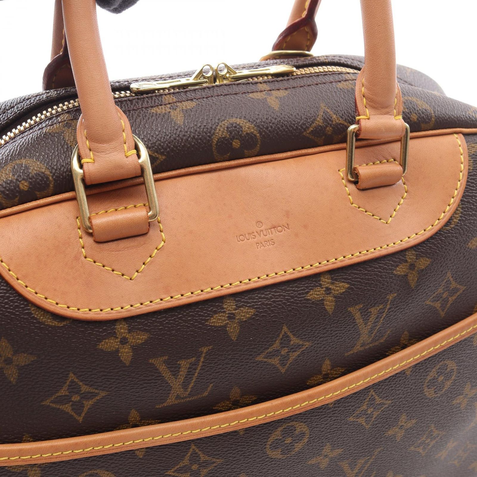ルイヴィトン モノグラム ドーヴィル M47270 レザー ハンドバッグ LOUIS VUITTON ルイ ヴィトン モノグラム ドーヴィル