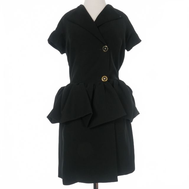 バレンシアガ BALENCIAGA ワンピース ドレス 34 ブラック 黒 UP57 2013 00417 国内正規 - メルカリ