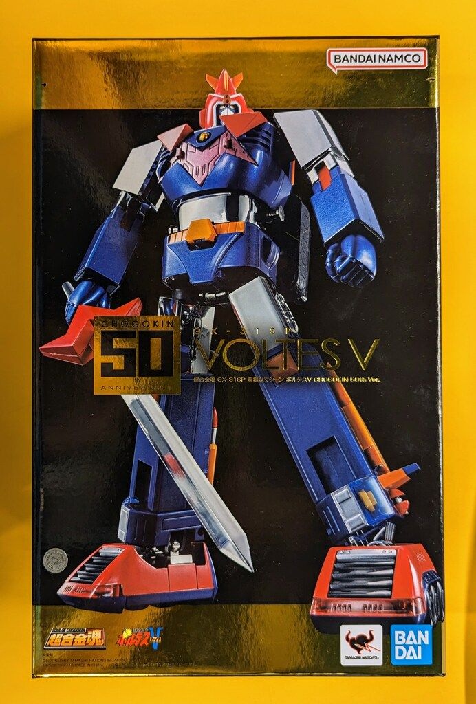 超合金魂 ボルテスV CHOGOKIN 50th 新品未開封 超合金魂ボルテスVが新たな仕様になって超合金誕生50周年を飾る