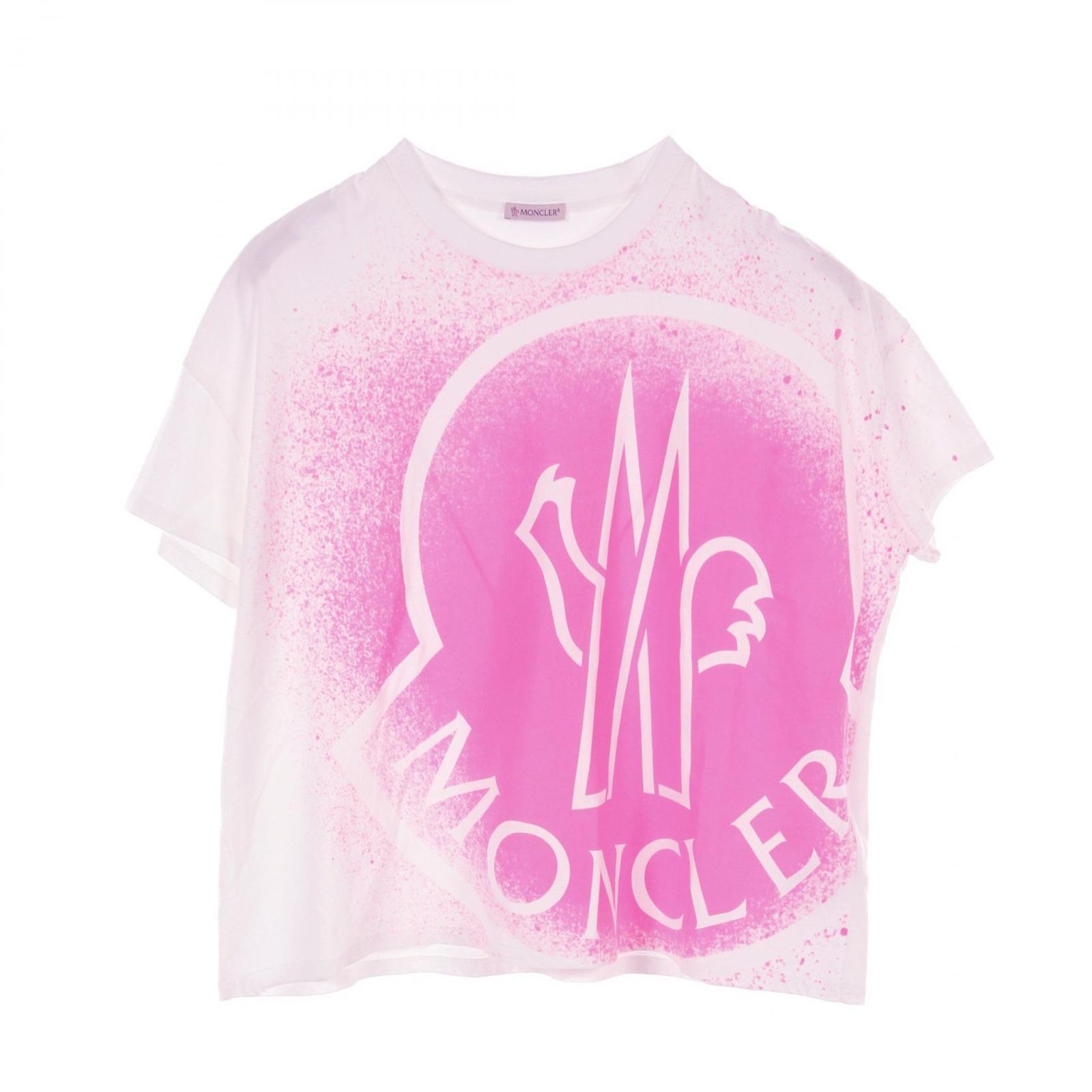 モンクレール MONCLER カットソー 8C7B310 ホワイト コットン カットソー 8C7B310 レディース Used A