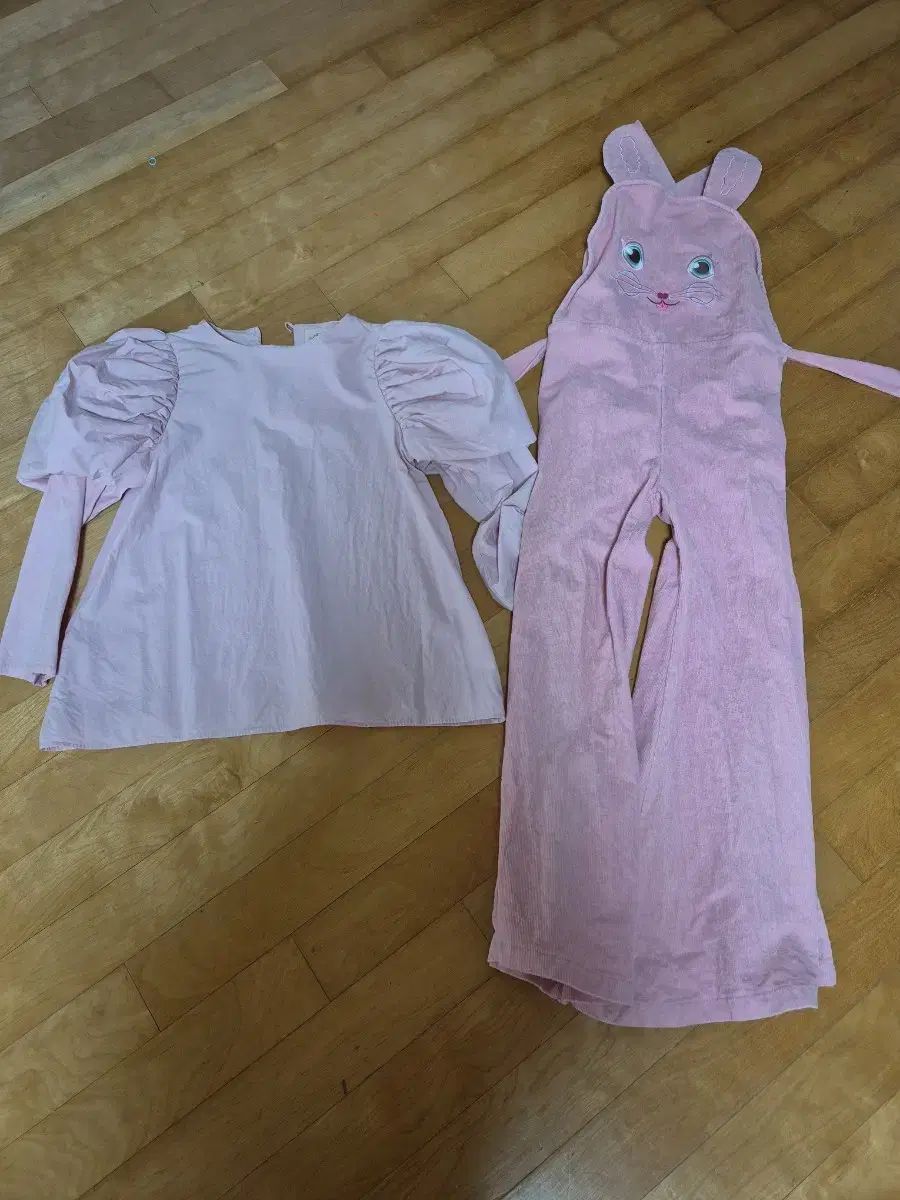 エアフィッシュ 女の子用ブラウス ラビットジーンズ セットアップ xl xxl