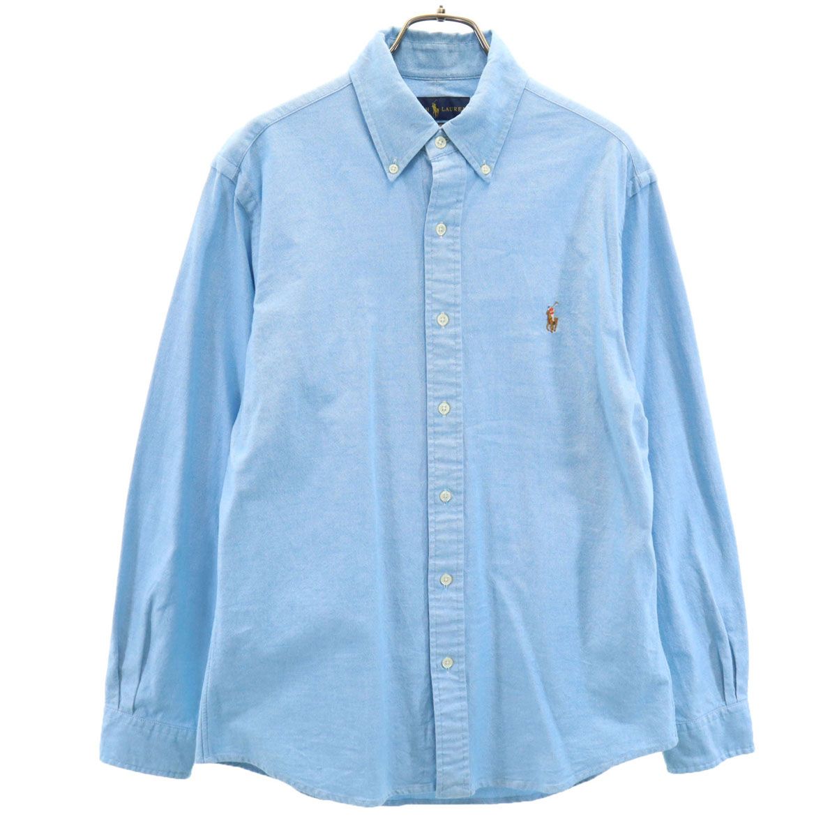 RALPH LAUREN ラルフローレン 長袖 ボタンダウンシャツ M ライト