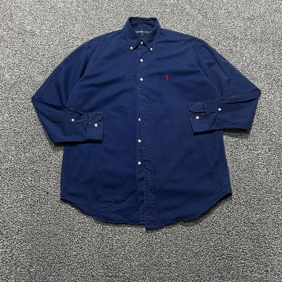 ポロ Ralph Lauren ラルフローレン ネイビー 長袖 シャツ