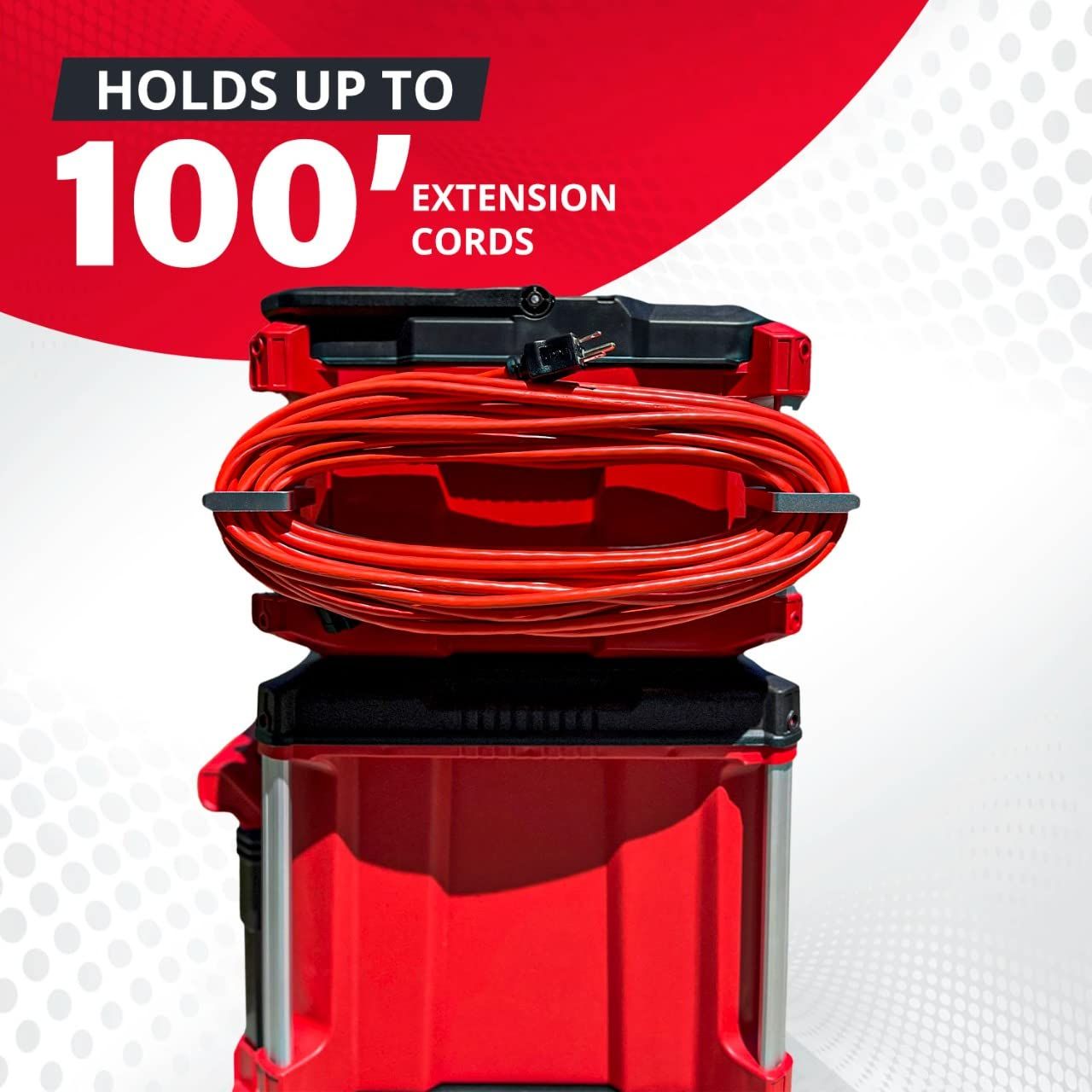 CurvaNamic コード収納ホルダー Milwaukee PACKOUT用 カスタムパーツ ケーブル マウント シルバー シルバー YUZUMIYA_COM