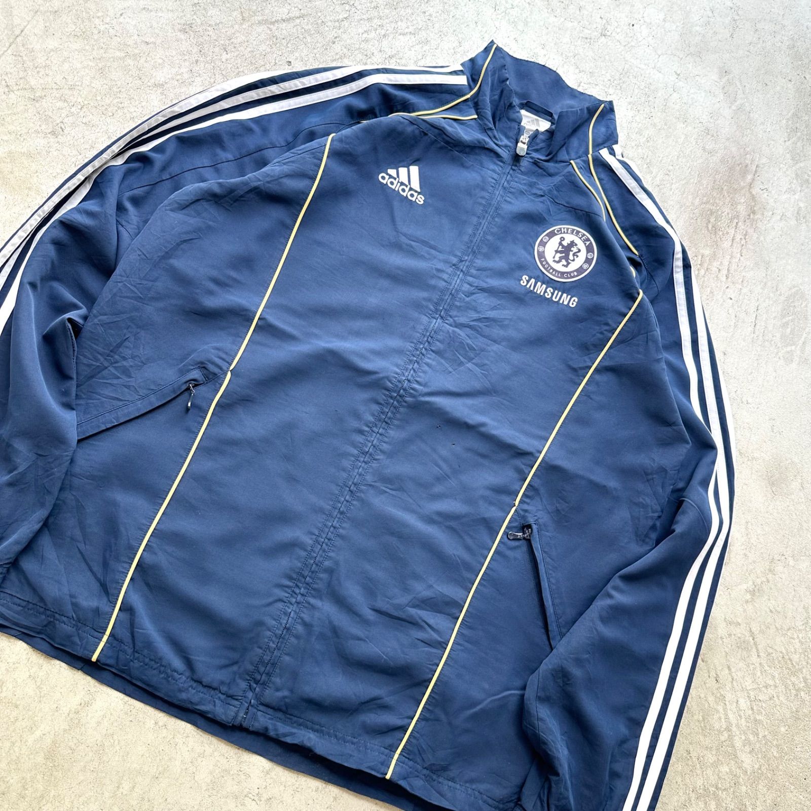 adidas CHELSEA チェルシーナイロンジャケットサッカー ゴールド