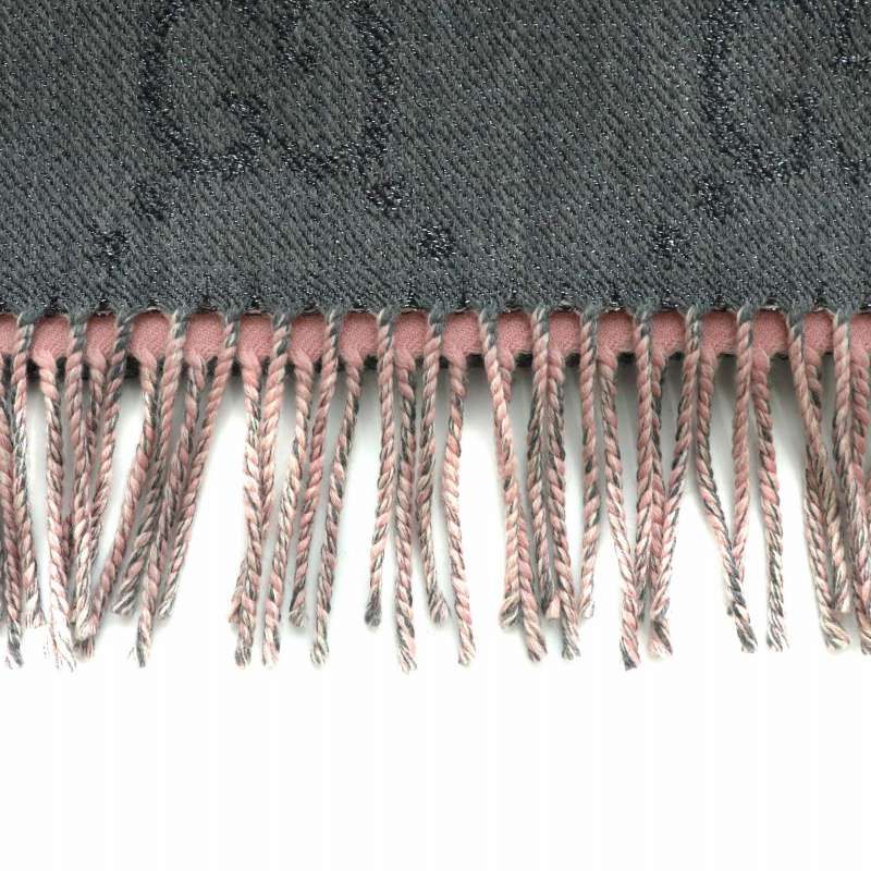 グッチ GUCCI マフラー ショール ウール ジャガード GG柄 総柄