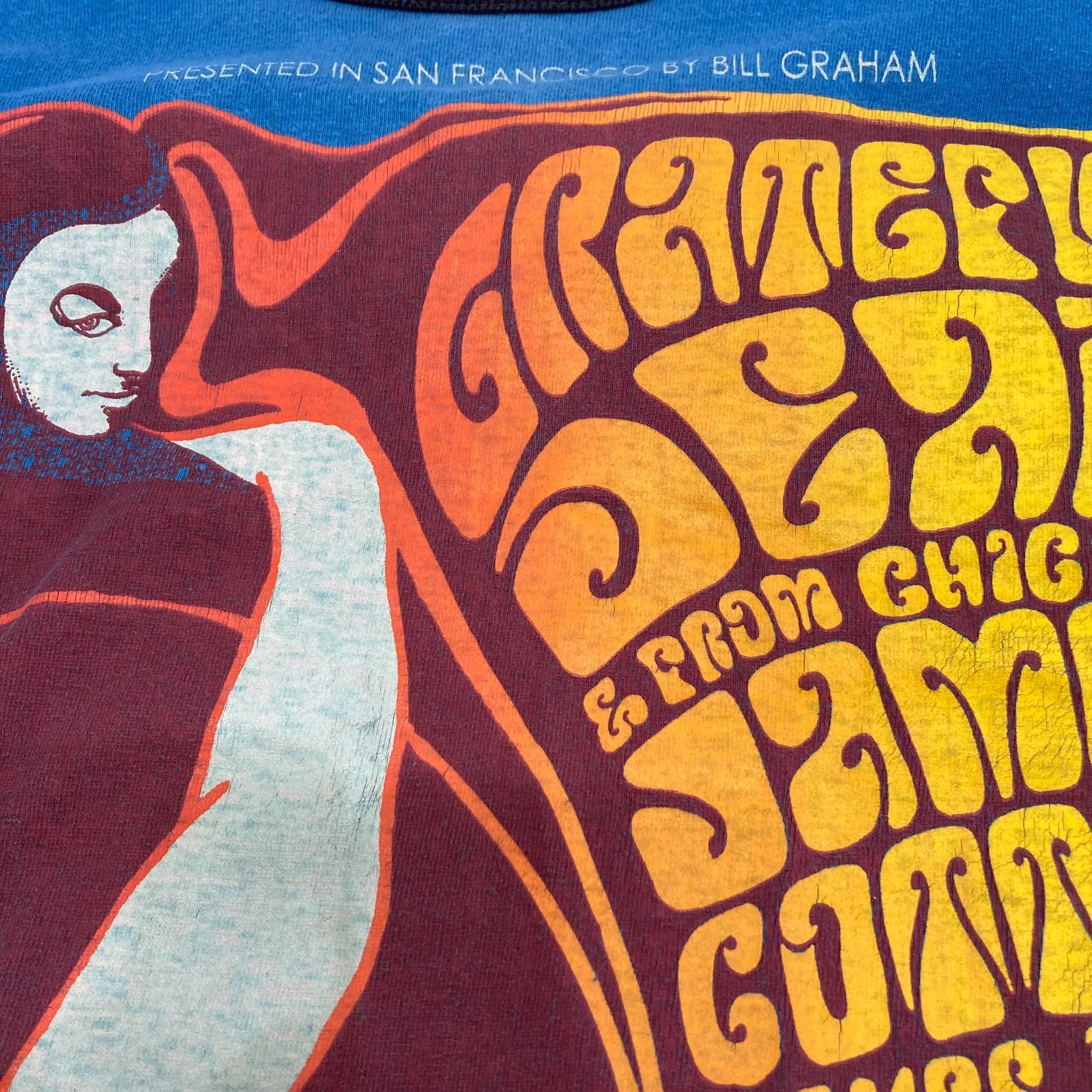 BOOTLEGGERS Reunion GRATEFUL DEAD 七分袖Tシャツ ブルー