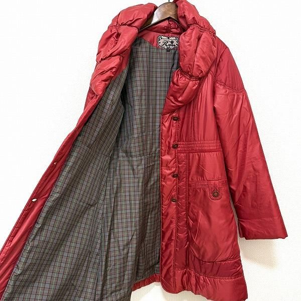 インポートロッサ　ウールコート　44号 wnc インポートロッサ import Rossa コート 42 赤系 中綿 チェック