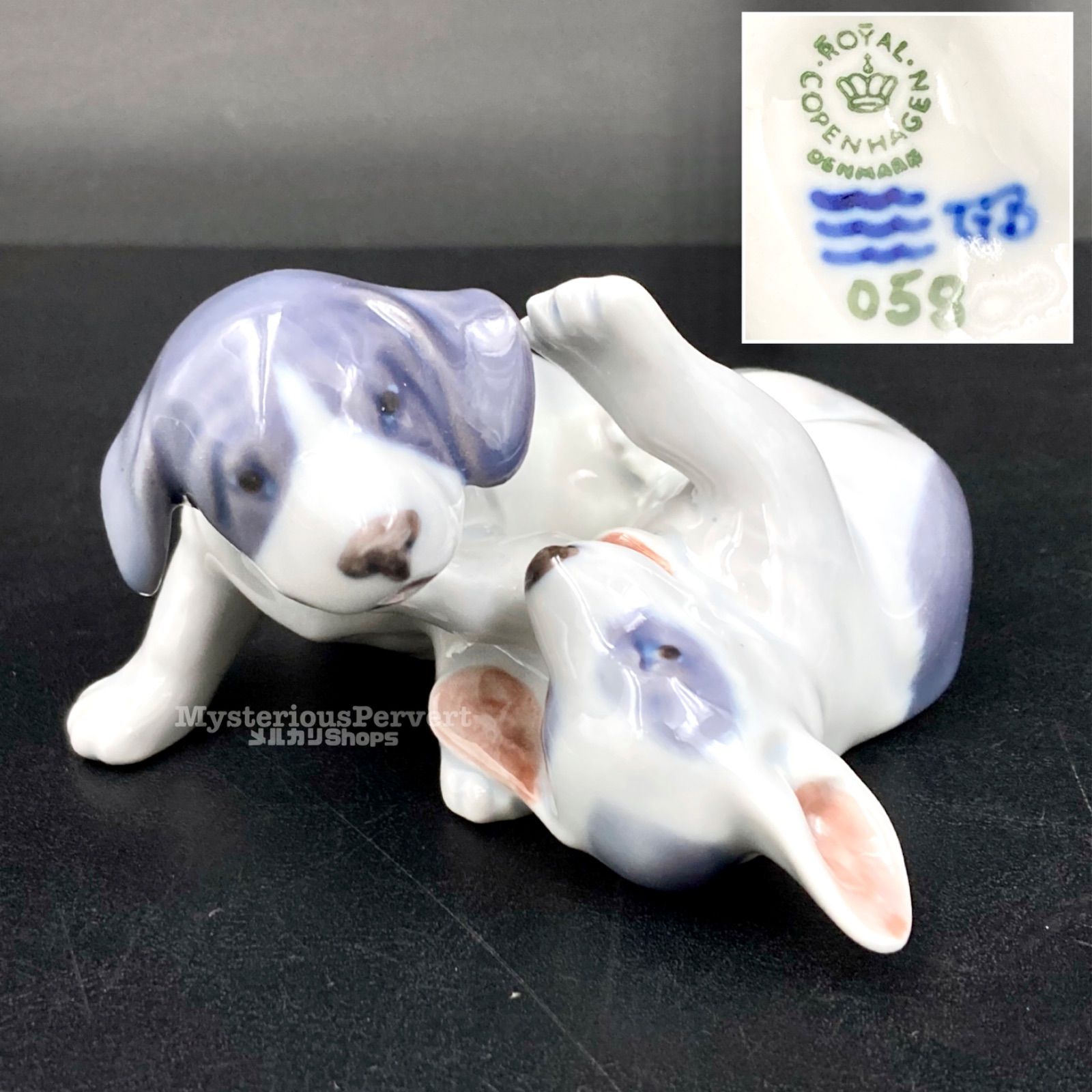 MZ698 Royal Copenhagen 058 Year Figurine 2000 pointer puppy 現状品