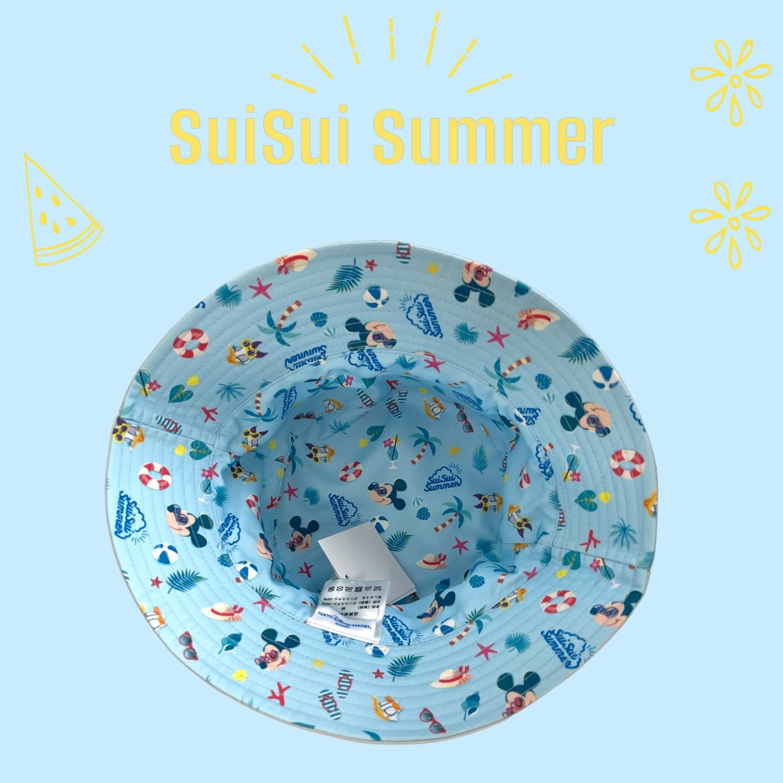東京ディズニーリゾート　スイスイサマー2024 敷きパッド/枕パッドセット 夏ディズニーをおうちでも！ スイスイ泳ぐ夢が見れそうな