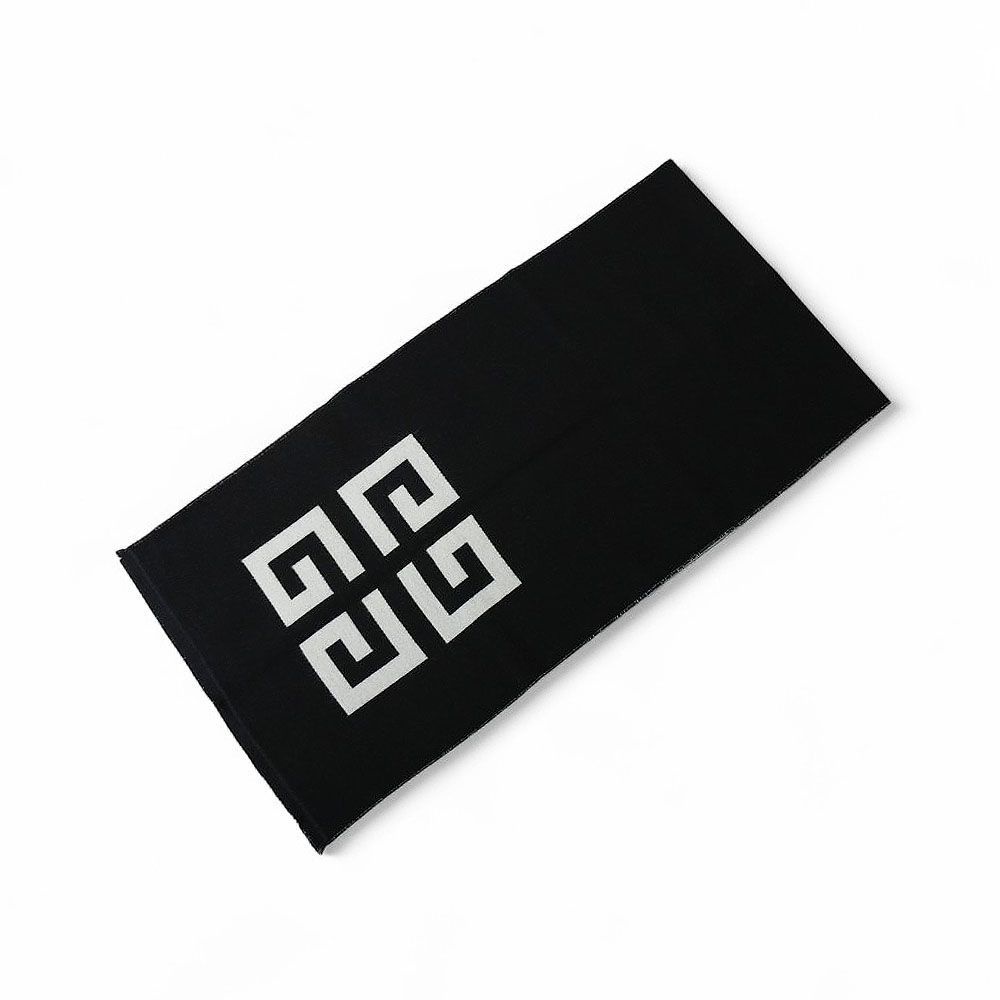 ジバンシー GIVENCHY マフラー ストール ロゴ ユニセックス メンズ レディース ブラック 人気 ブランド おしゃれ 誕生日 記念 プレゼント ギフト 送料無料