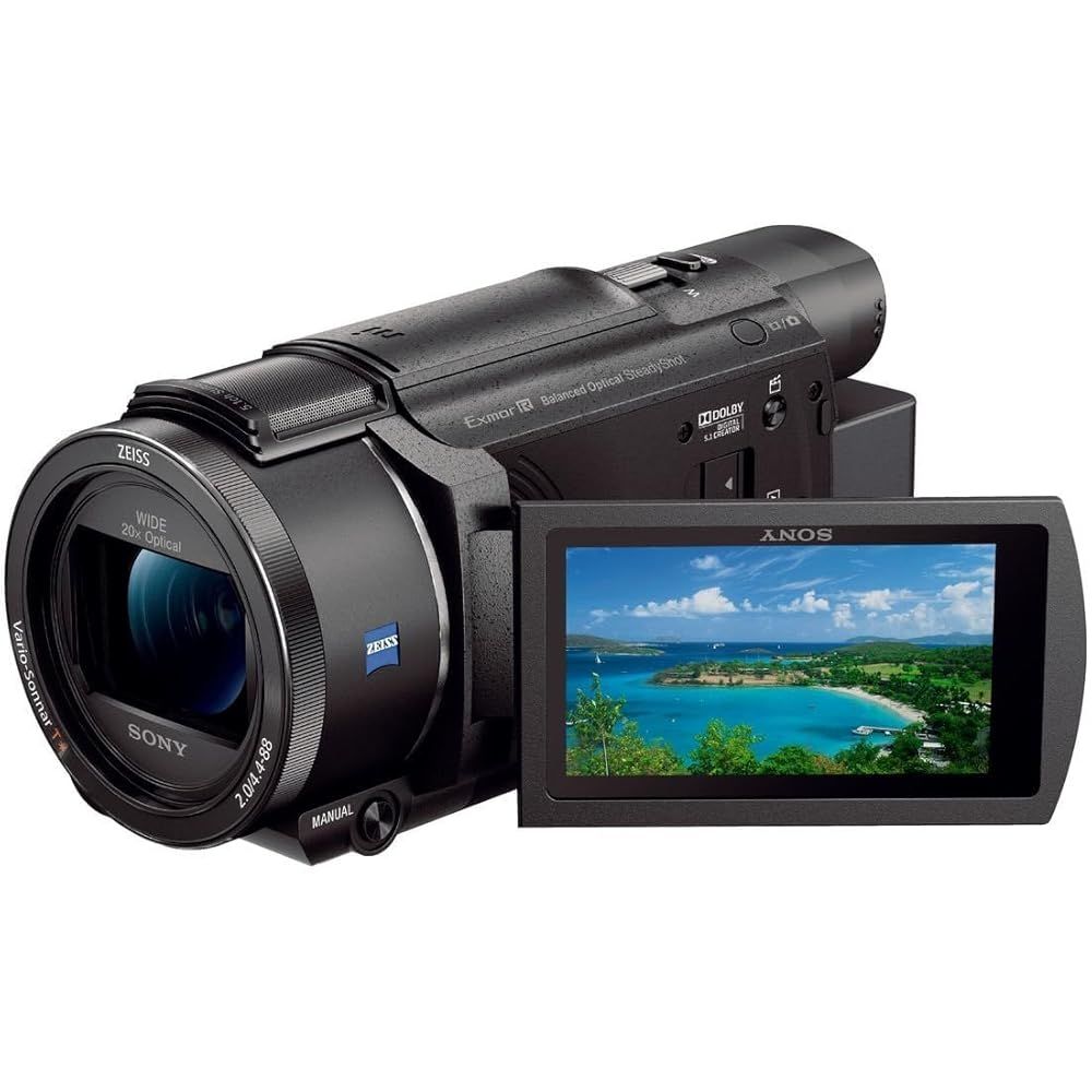 SONY ソニー 4K ビデオカメラ Handycam FDR-AX60 ブラック 内蔵メモリー64GB 光学ズーム20倍 空間光学手ブレ補正 FDR-AX60