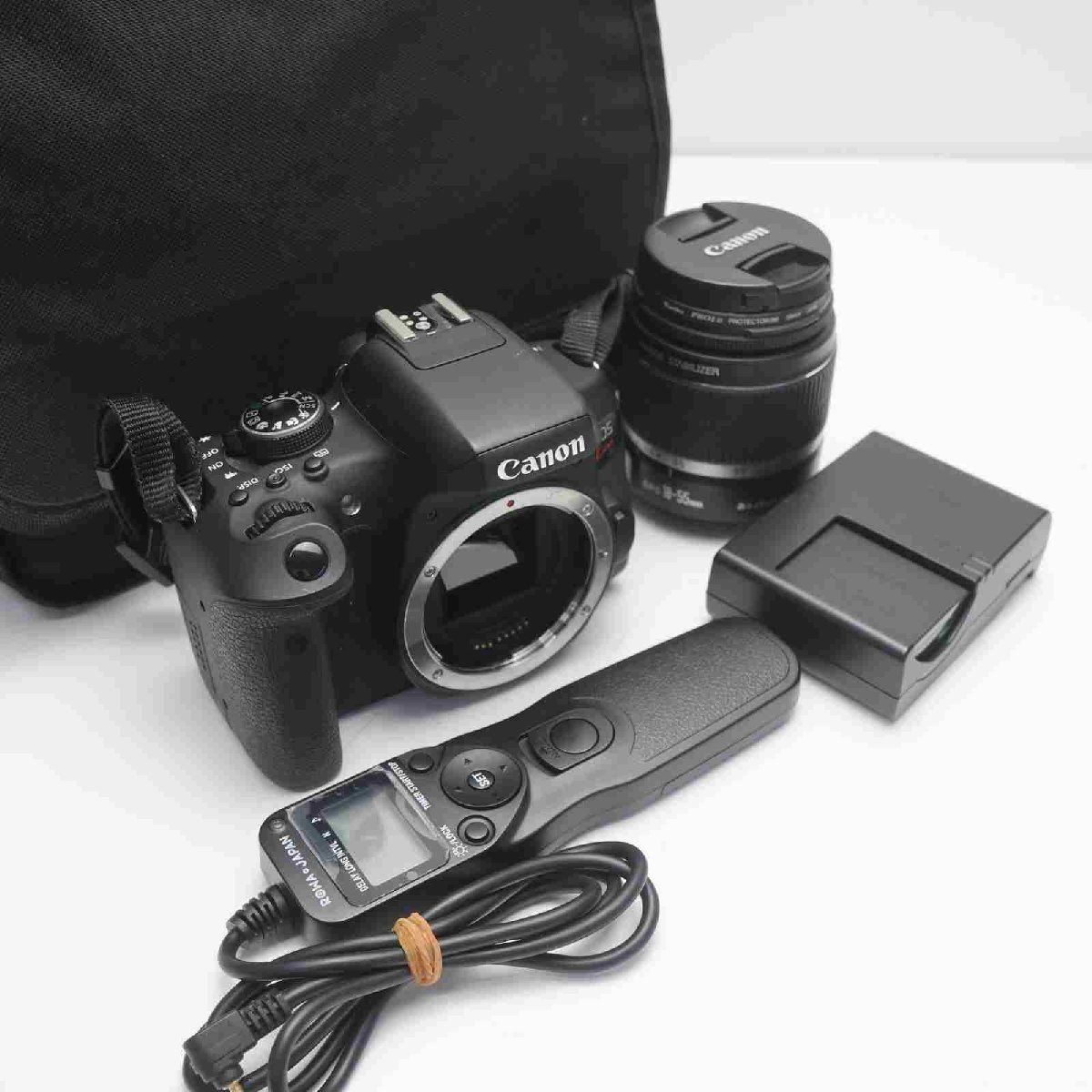 超美品 EOS Kiss X8i レンズキット ブラック 即日発送 一眼レフ Canon 