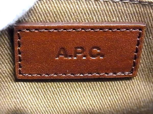 □新品同様□ A.P.C. アーペーセー レザー×ストロー クロスボディ