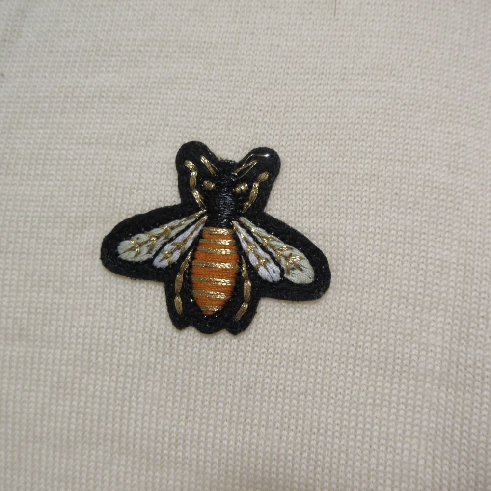 グッチ ハチモチーフ クルーネック セーター ニット ボーダー Bee