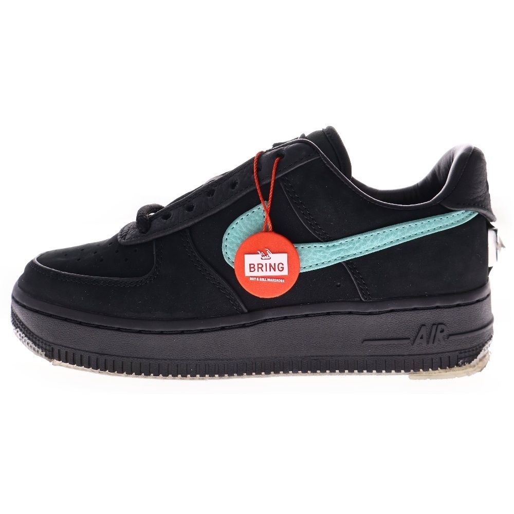 NIKE ナイキ ×TIFFANY-CO AIR FORCE 1 LOW 1837 BLACK ティファニー エアフォース1 ローカットスニーカー シューズ ブラック US4.5|23.5cm DZ1382-001