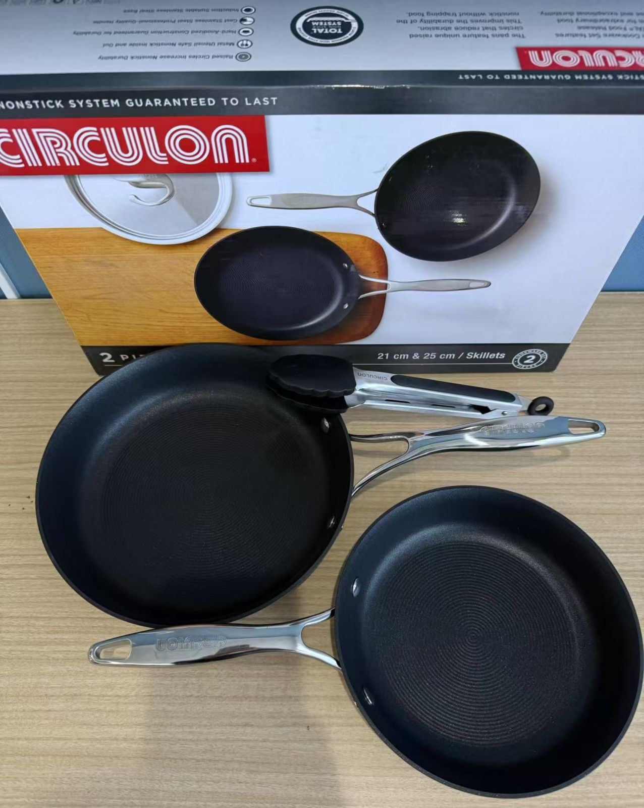 サーキュロン　フライパン　21cm＆25cmトングセット マイヤー サーキュロンフライパン 21cm＆25cm 2ピース