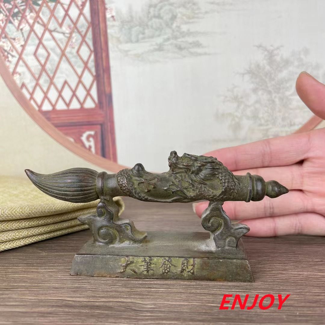 新作・人気商品発売中】龍 ドラゴン 竜 筆 置物 オブジェ 風水