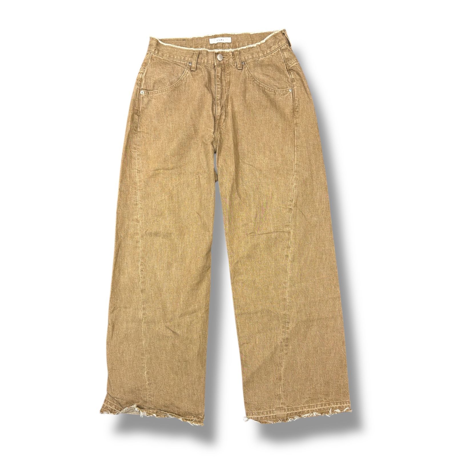 Jieda 24SS 3D BAGGY COLOR DENIM バギーデニムパンツ ジーンズ ワイド ジエダ Jie-24S-PT03 ベージュ 2 909M6