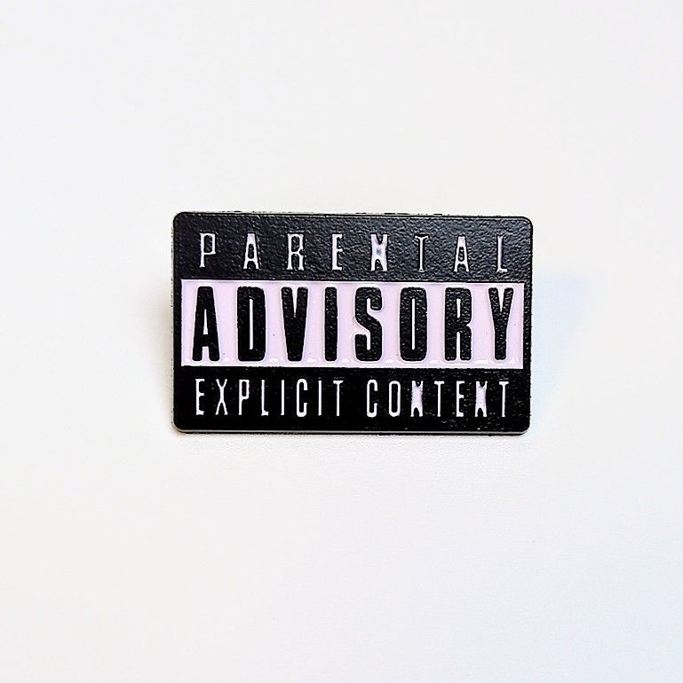 PARENTAL ADVISORY ピンバッジ アドバイザリー20個 ♧ 再入荷！送料無料！ ☆ピンズ PINS☆ピンバッジ 【 PARENTAL