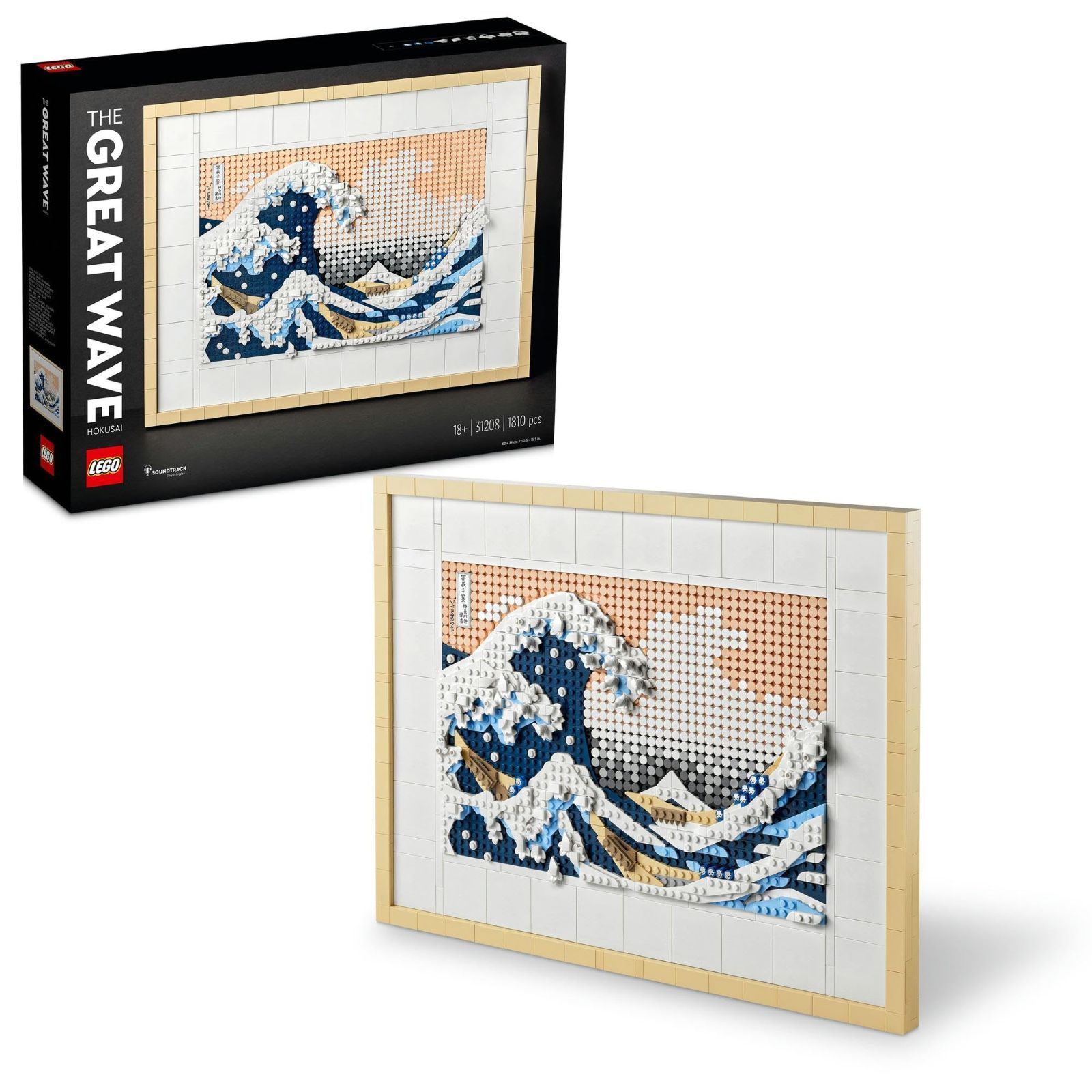 【数量限定】レゴ(LEGO) レゴアート 葛飾北斎 u003c富嶽三十六景 神奈川沖浪裏u003e おもちゃ 玩具 プレゼント 誕生日 ブロック クリスマス 男性 女性 絵画 アート インテリア オシャレ 31208