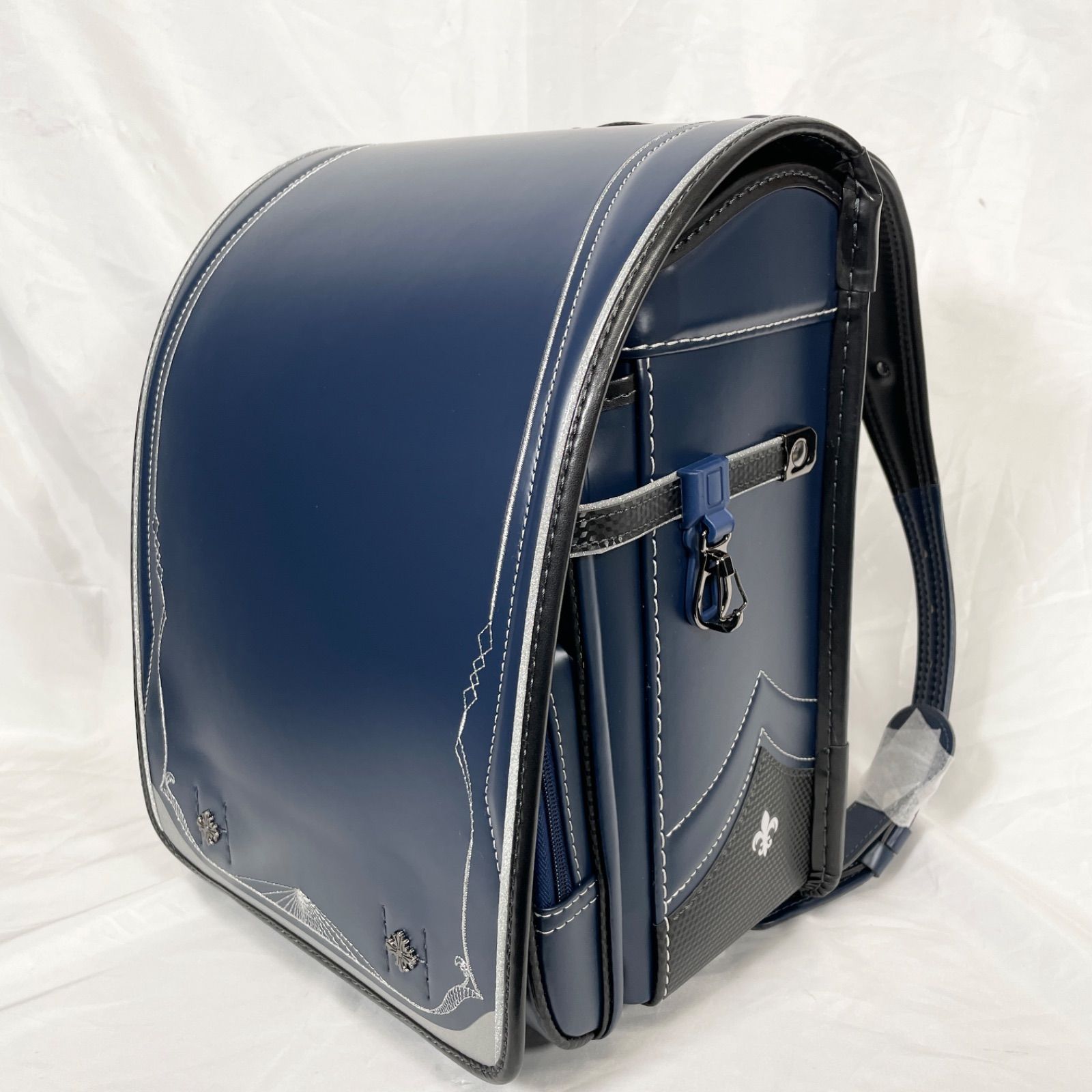 新品】ランドセル 男の子 ブラック×ブルー 青色(ブルー