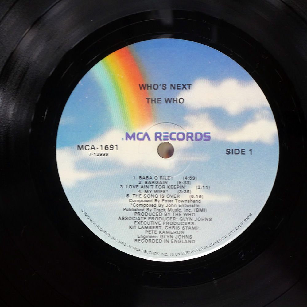 THE WHO  レコード　MCA Records 米 US盤 THE WHO/WHO'S NEXT/MCA MCA1691 LP - メルカリ