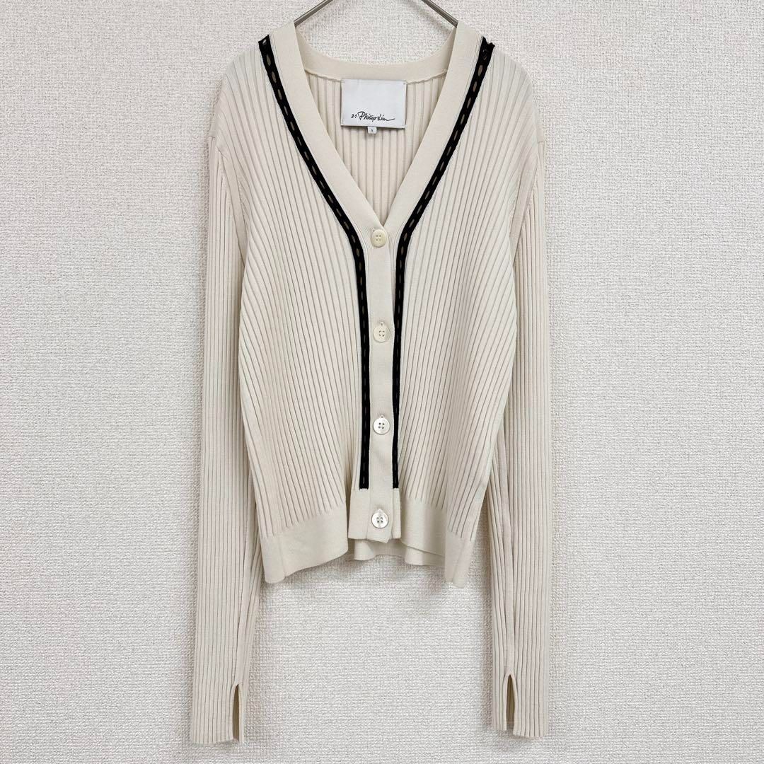 お値下げ！フィリップリム　リブカーディガン ◎3.1 Phillip Lim スリーワンフィリップリム Vネック リブニット