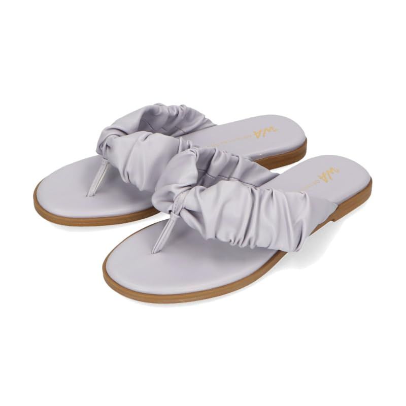 24.0~24.5 cm_パープル [オリエンタルトラフィック] サンダル トングサンダル レディース フラット ぺたんこ 大きいサイズ 小さいサイズ 歩きやすい かわいい 楽ちん カジュアル つっかけ フェミニン 32213 PURPLE 24.0 cm~2