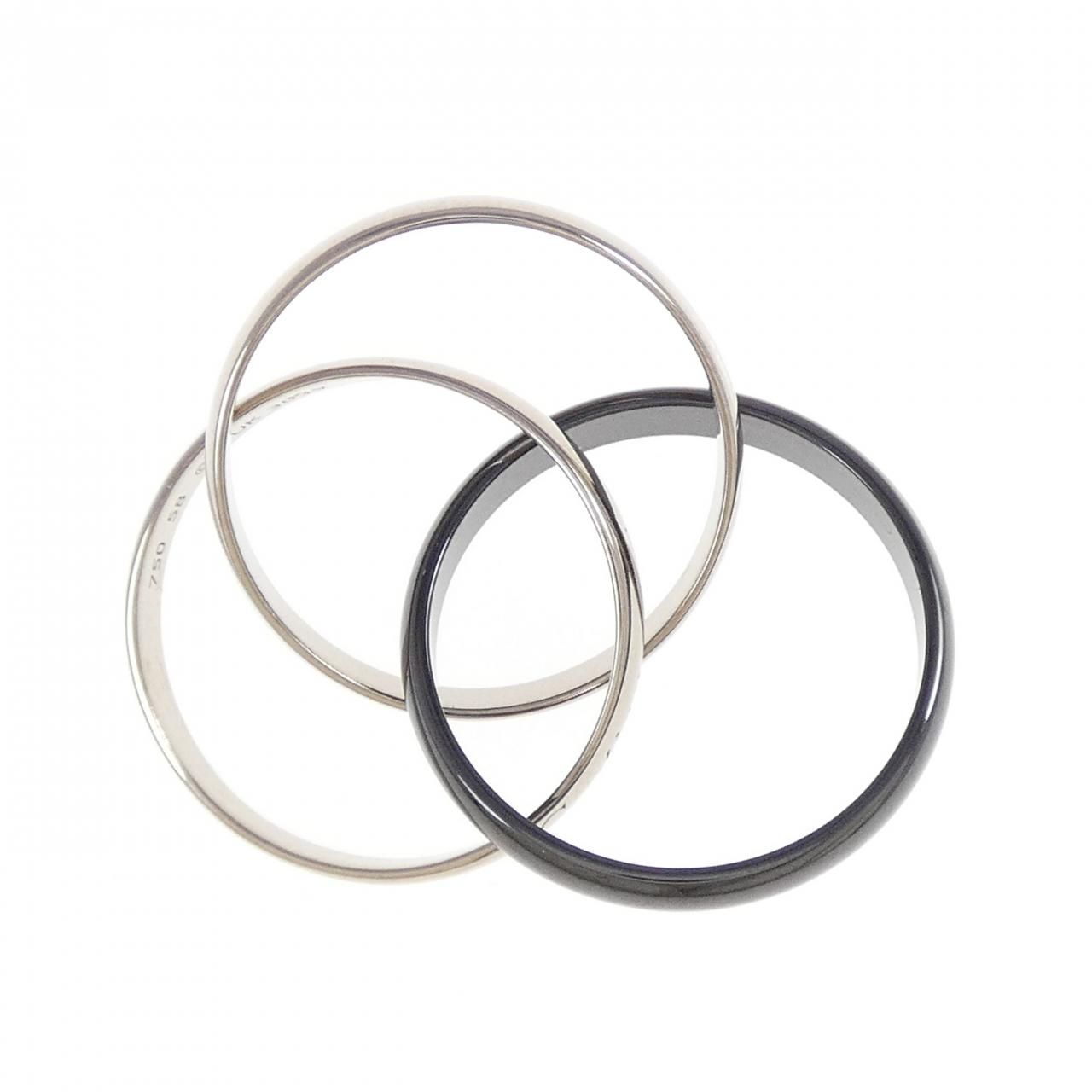 カルティエ トリニティ ブラック&ホワイト リング - メルカリ