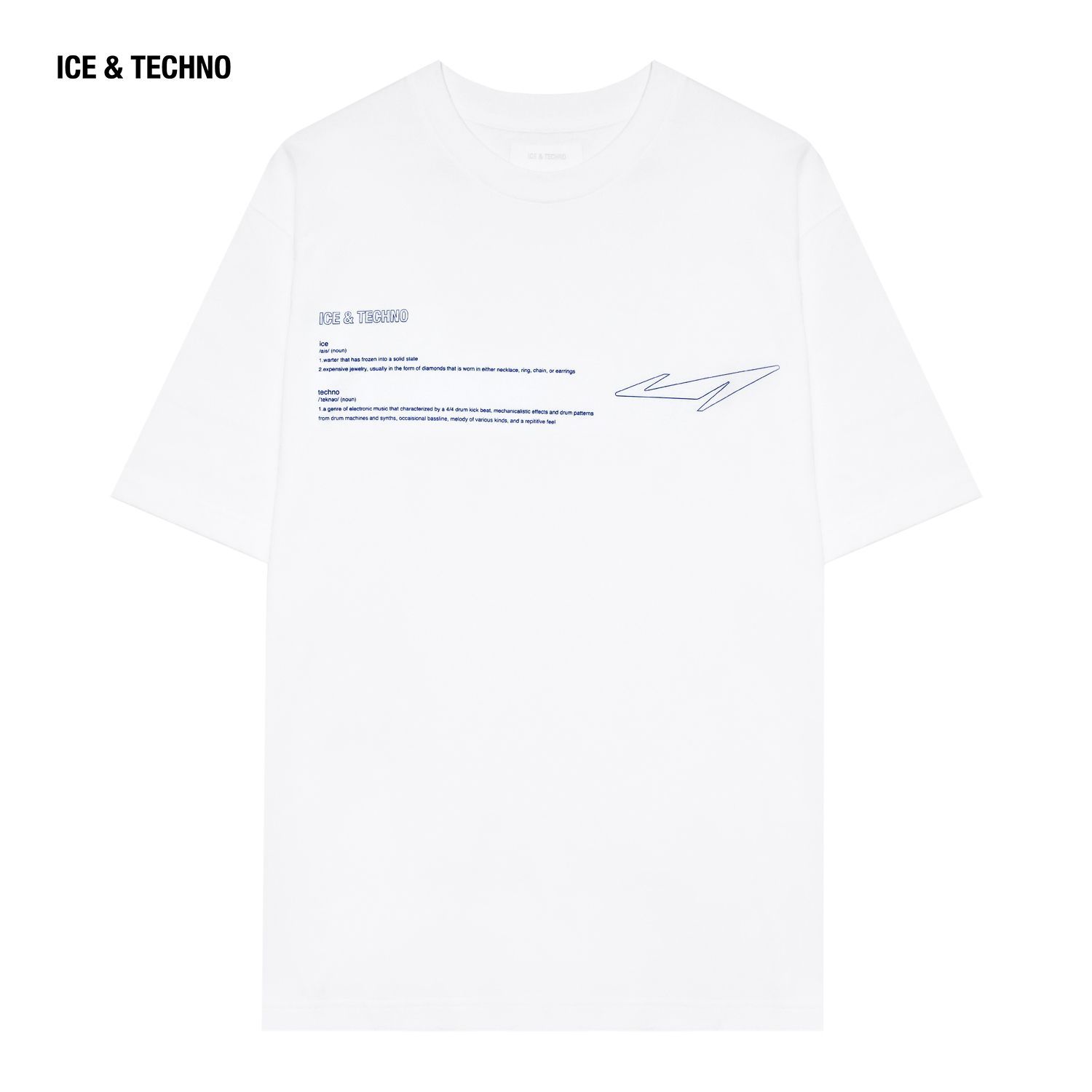 ICE & TECHNO (アイス アンド テクノ) DICTIONARY TEE (WHITE