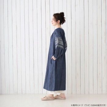 ワンピース デニムエンブ