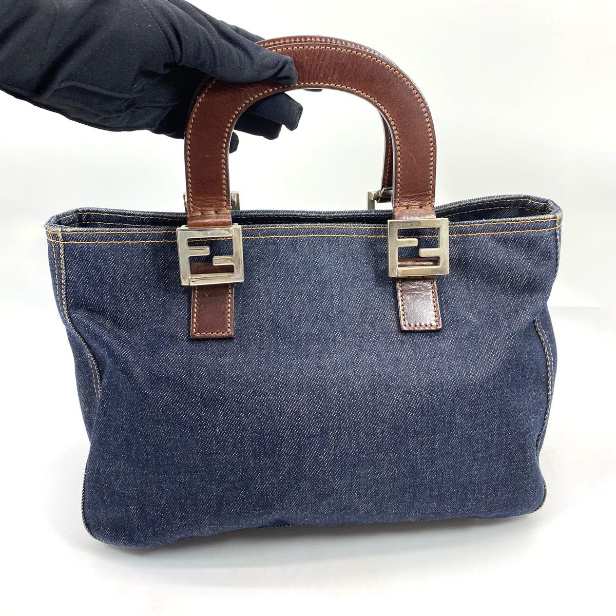 フェンディ FENDI デニム ハンドバッグ 管理番号：6920 - メルカリ